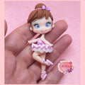 bailarina em fimo, argila polimérica