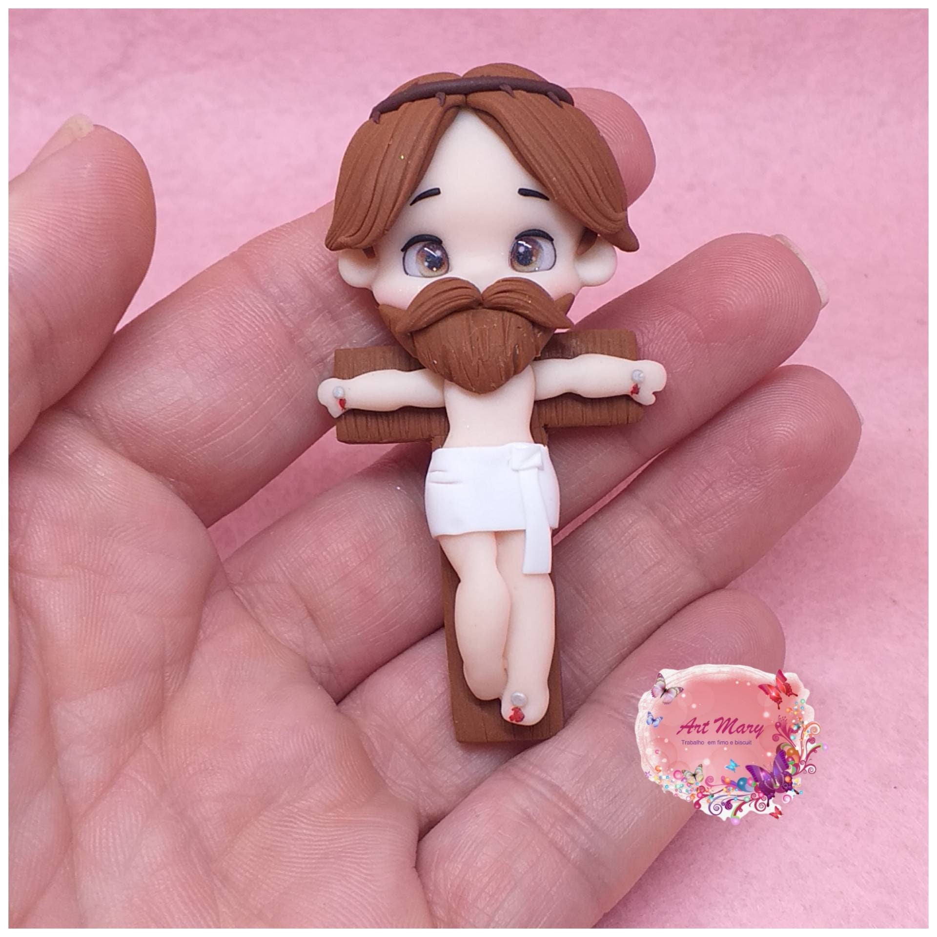 jesus em fimo, argila polimérica