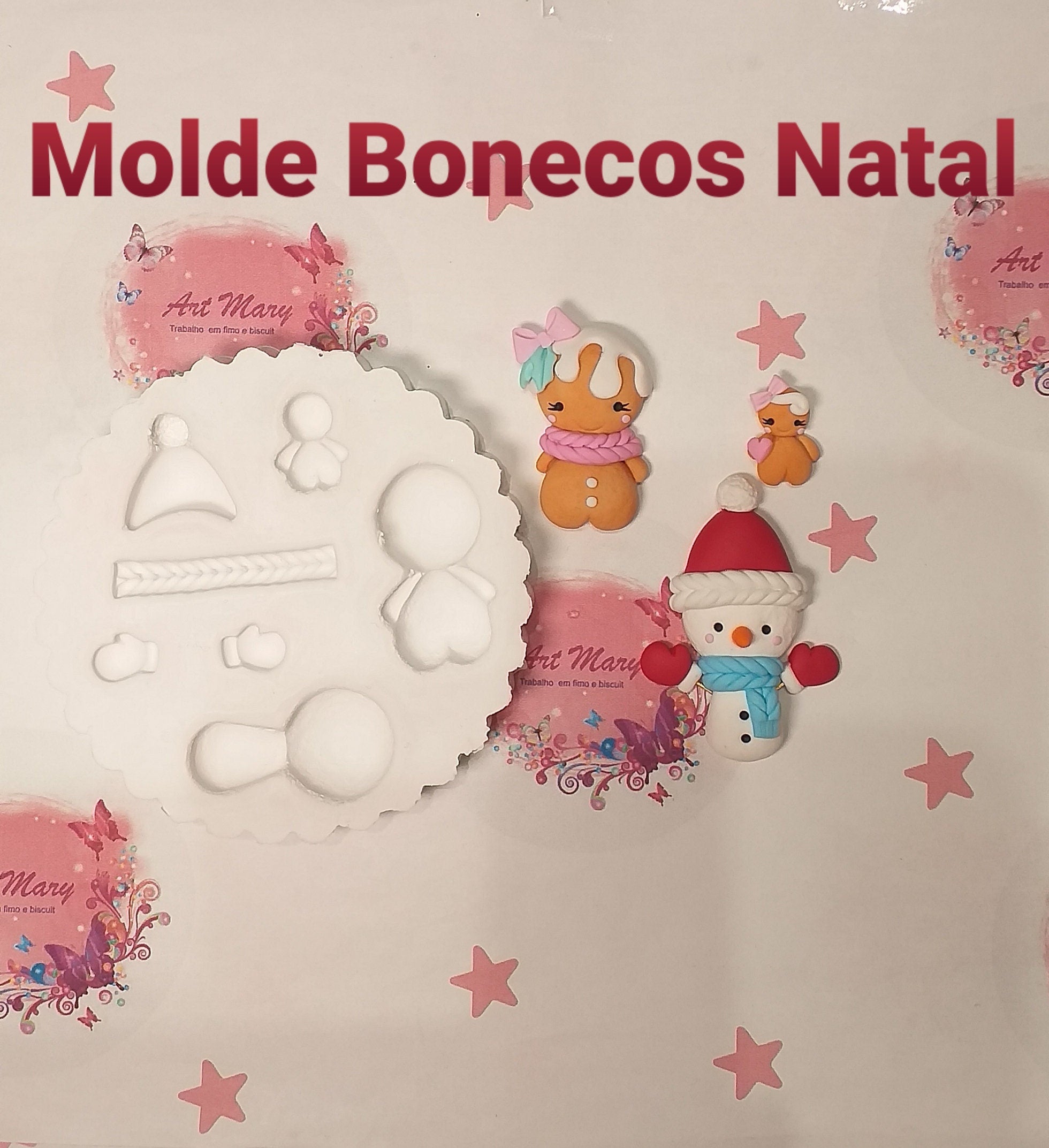 Molde de bonecas de natal