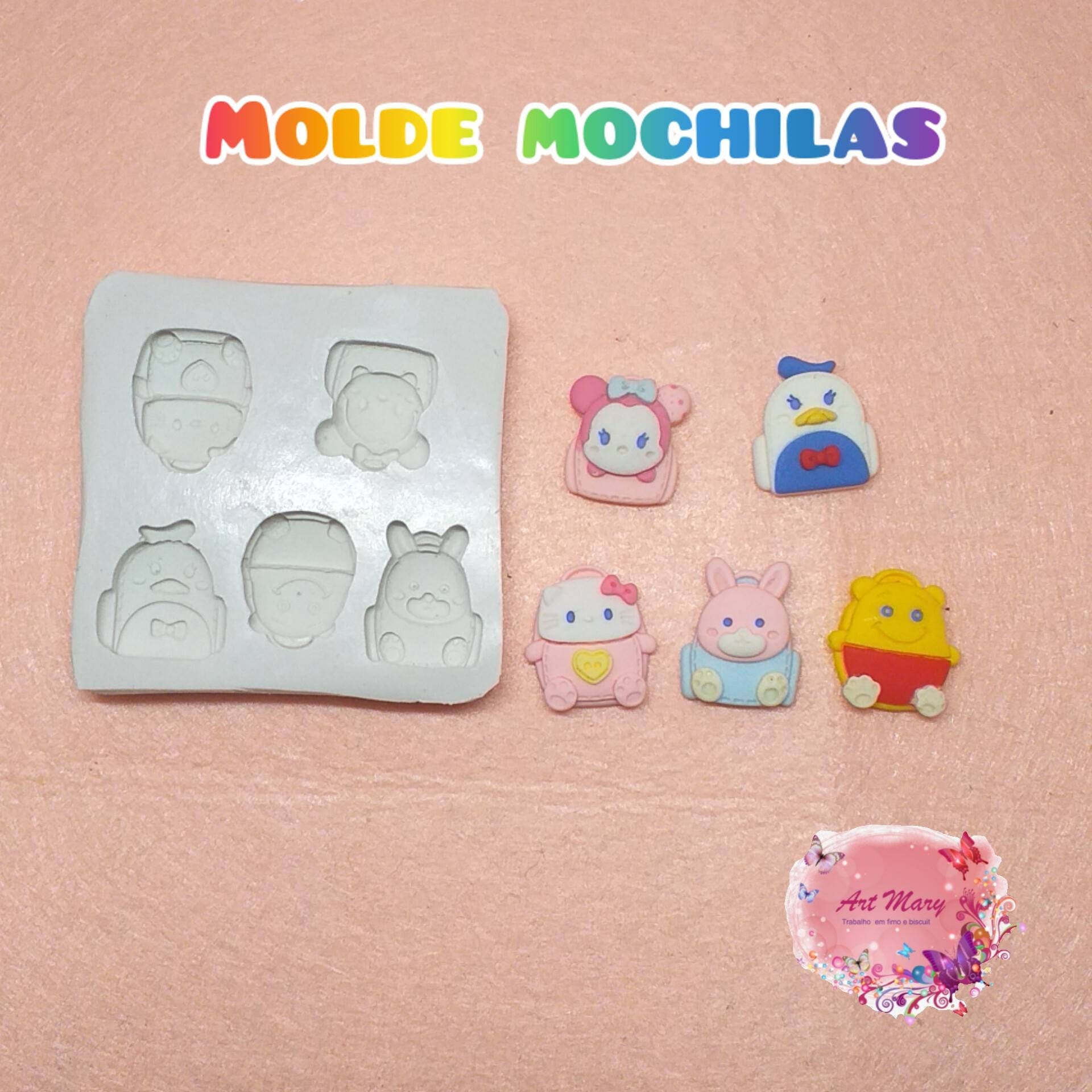 mochilas de molde para argila de polímero, fimo