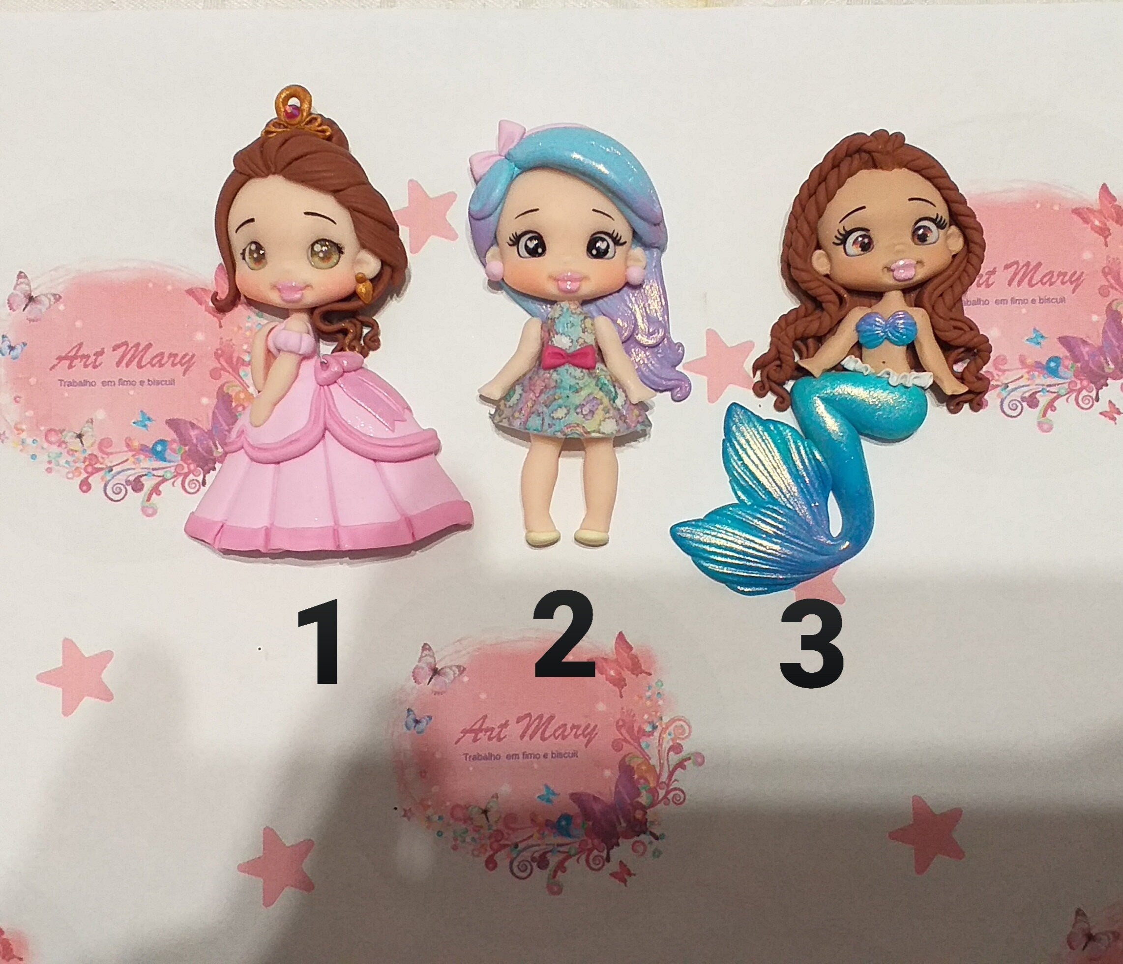 charms um fimo, argila polimérica