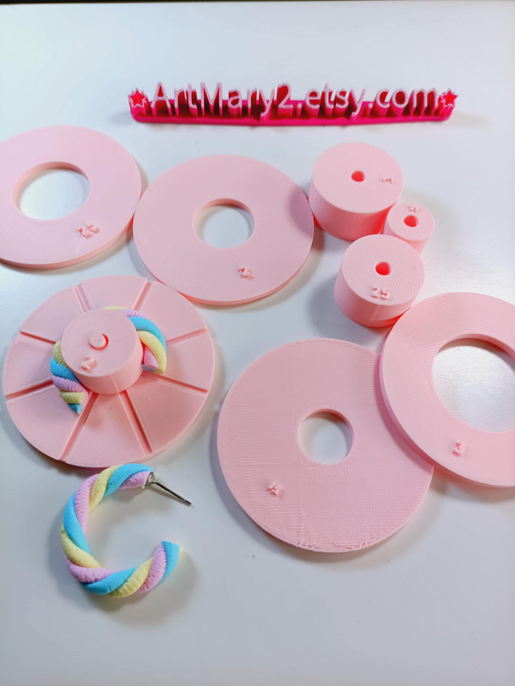 Suporte para Criação de Argolas em Polymer Clay