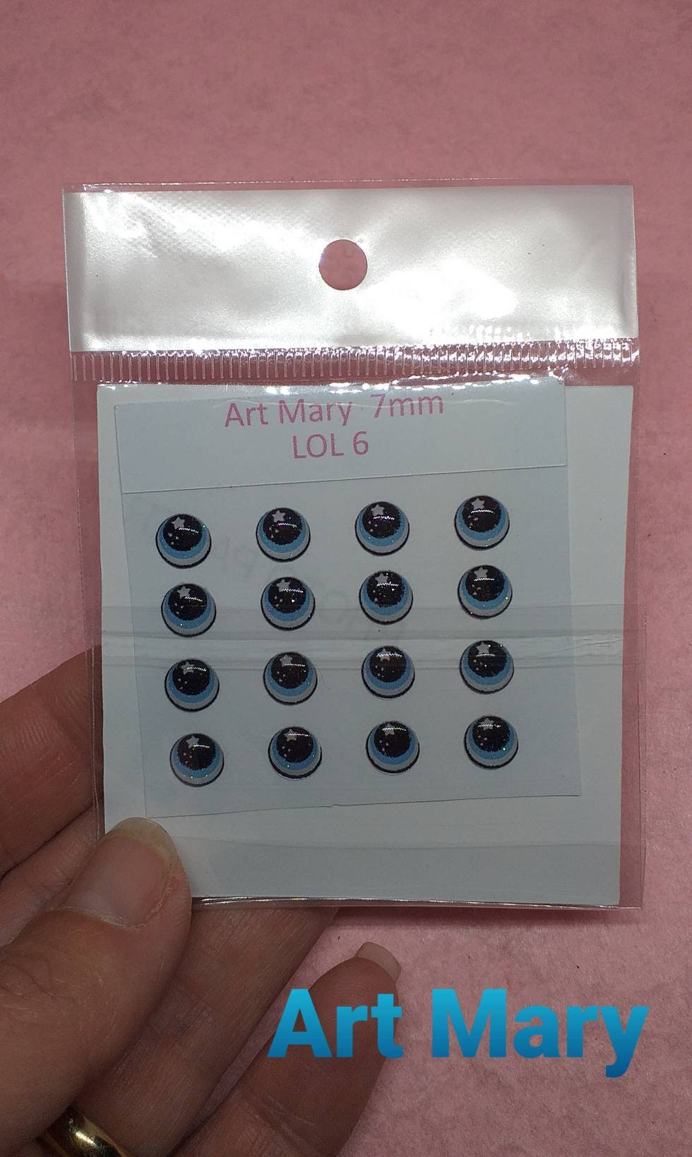 Olhos Lol de resina para fimo, argila polimérica