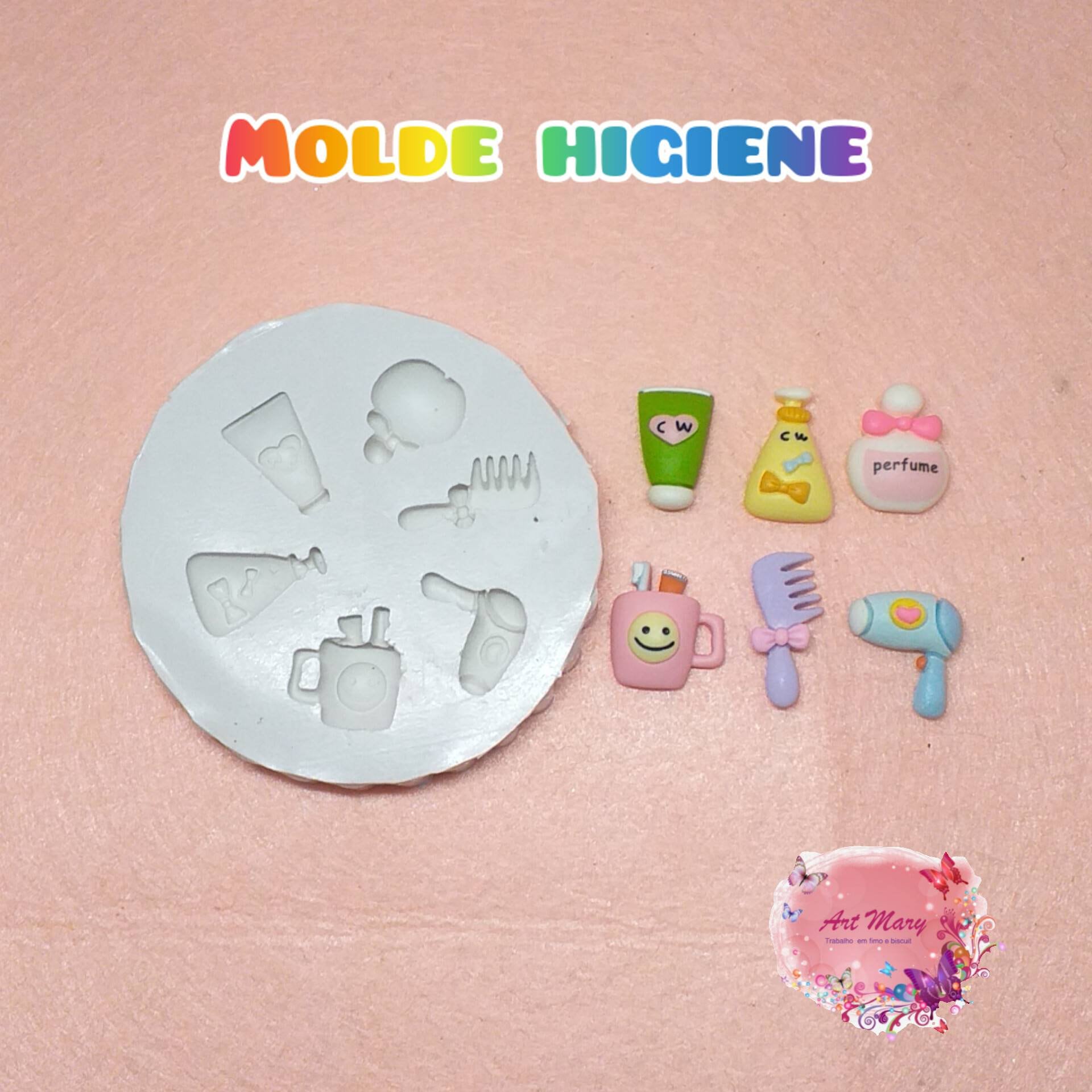 molde higiênico de silicone para argila polimérica, fimo
