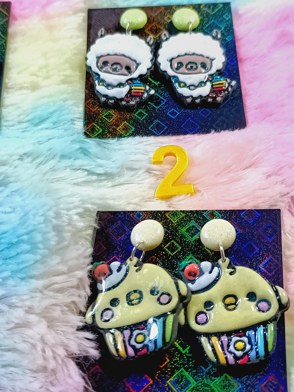 Brincos Exclusivos em Polymer Clay & Resina – Escolha pelo Número!
