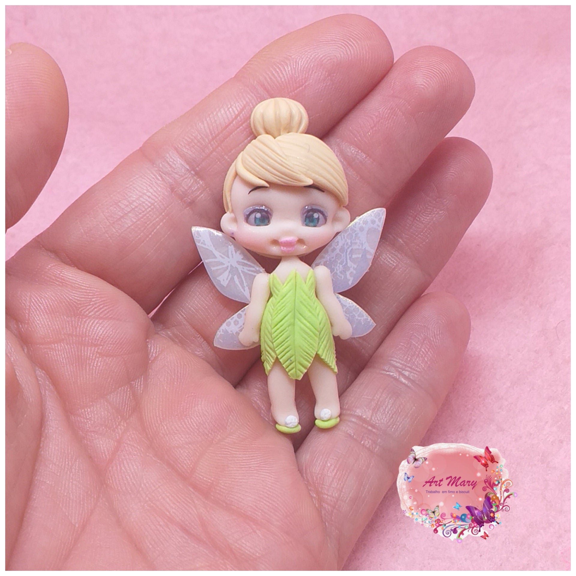 pingente de sino de cerâmica plástica, fimo