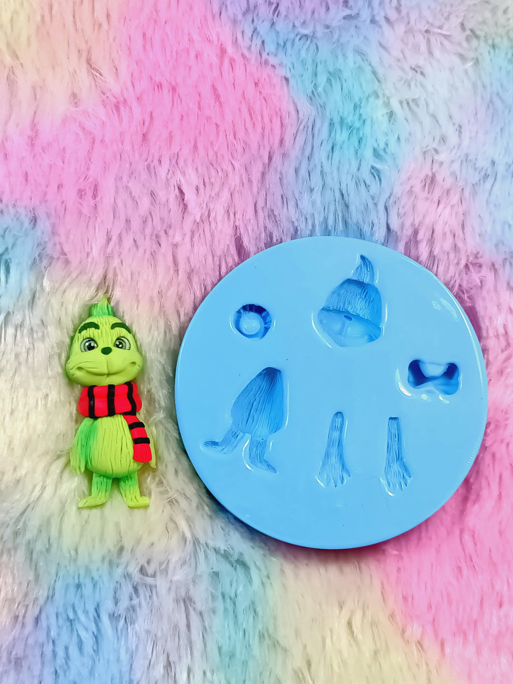 Molde grinch para argila de polímero, fimo