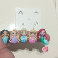 Molde mini princesa para argila polimérica, fimo