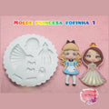 Molde de princesa fofa 1