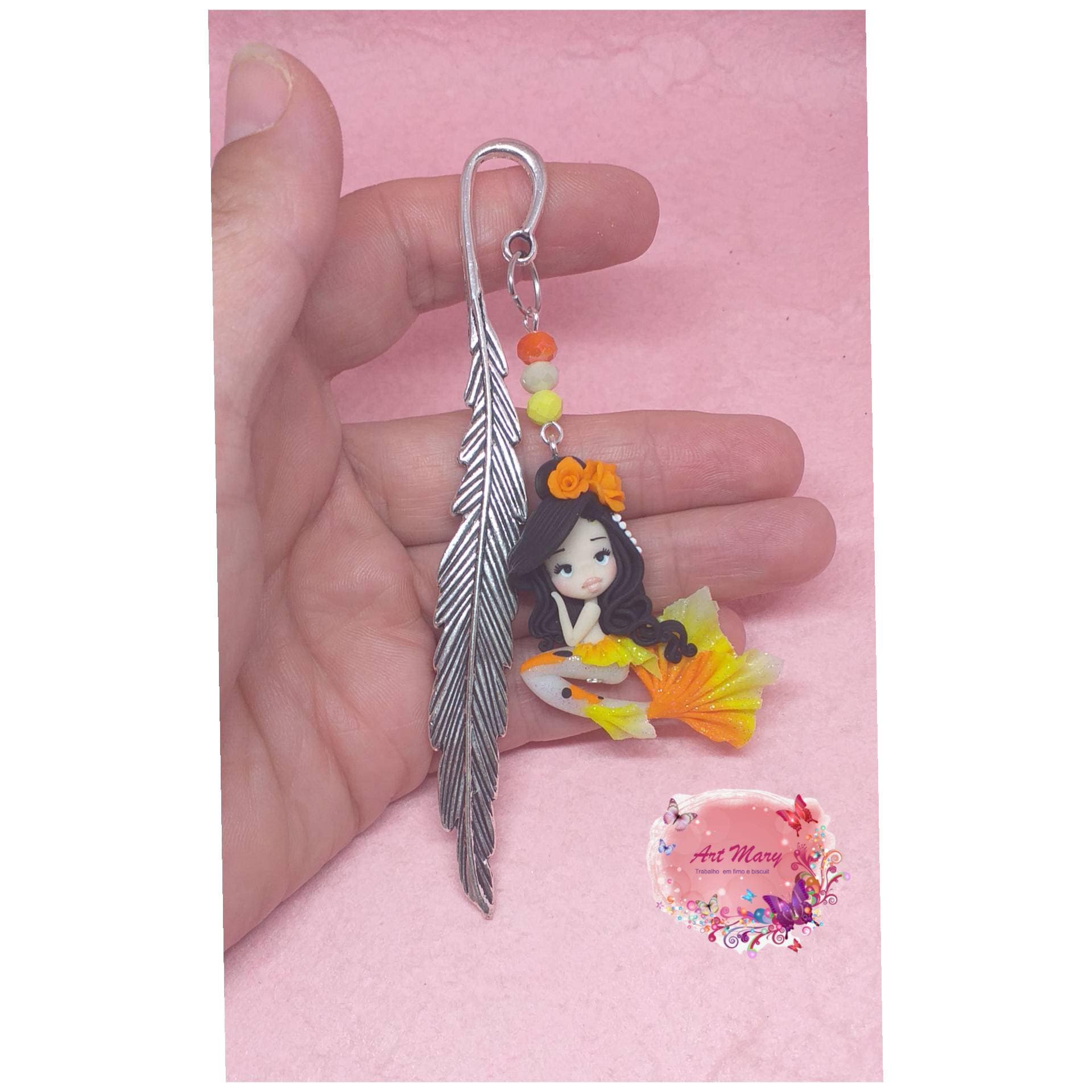 marcador com sereia koi