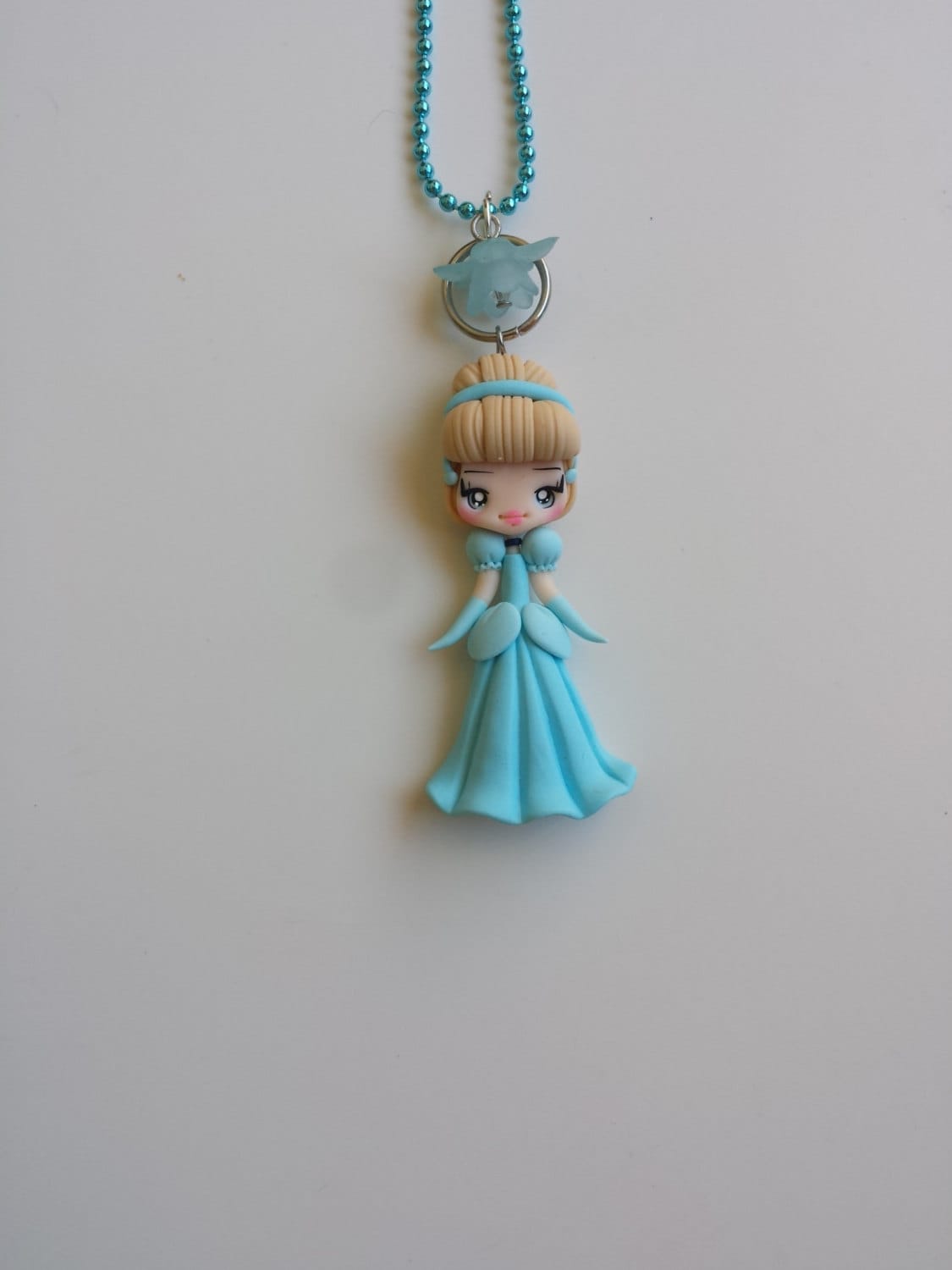 Colar Cinderela em fimo, argila polimérica