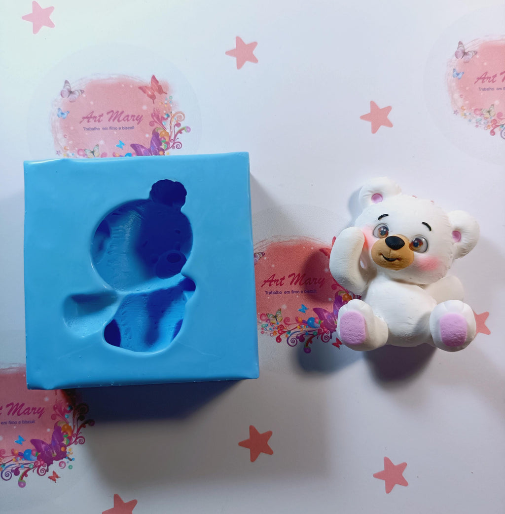 Molde urso para fimo, argila polimérica