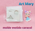 molde de vestido de caracol