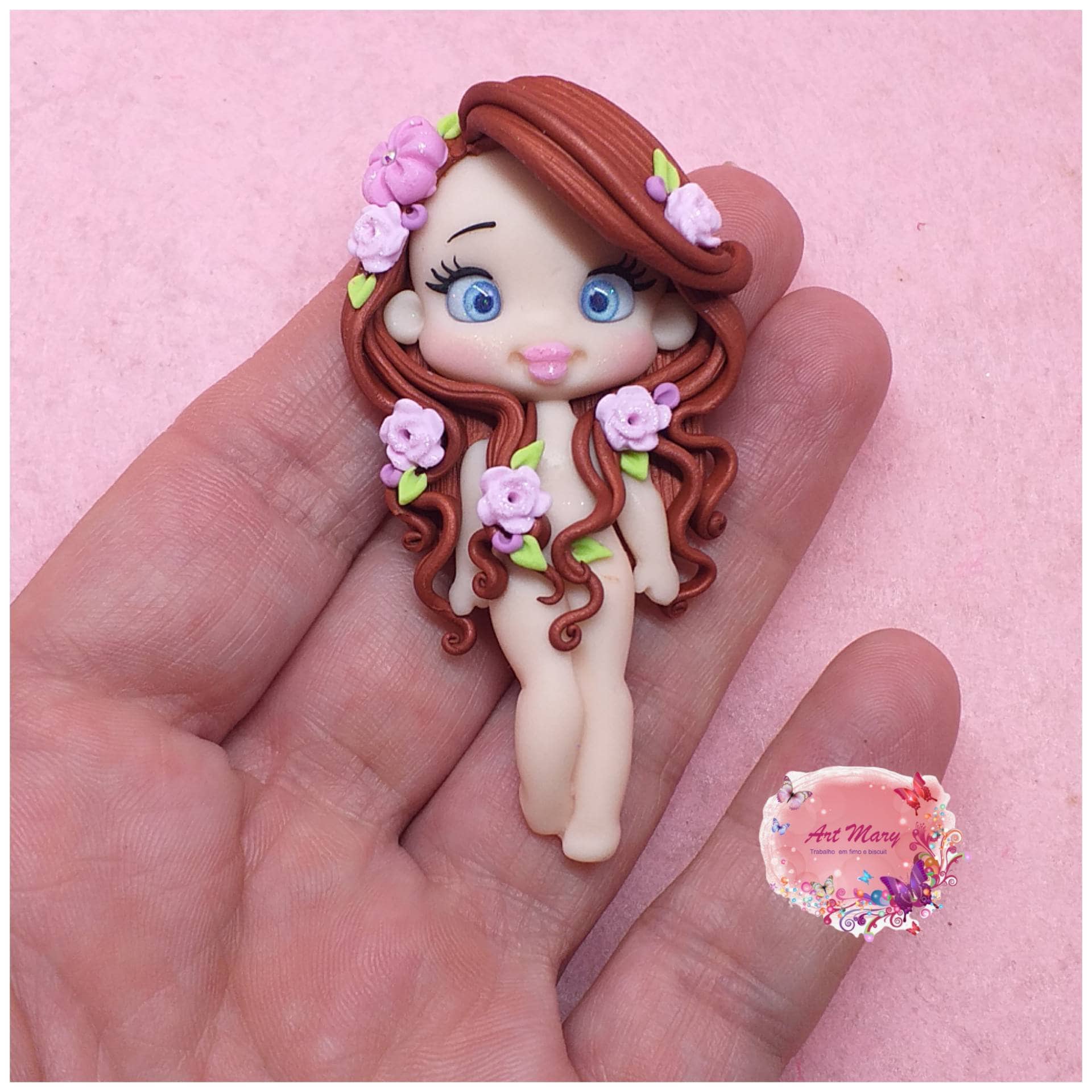 ninfa em fimo, argila polimérica
