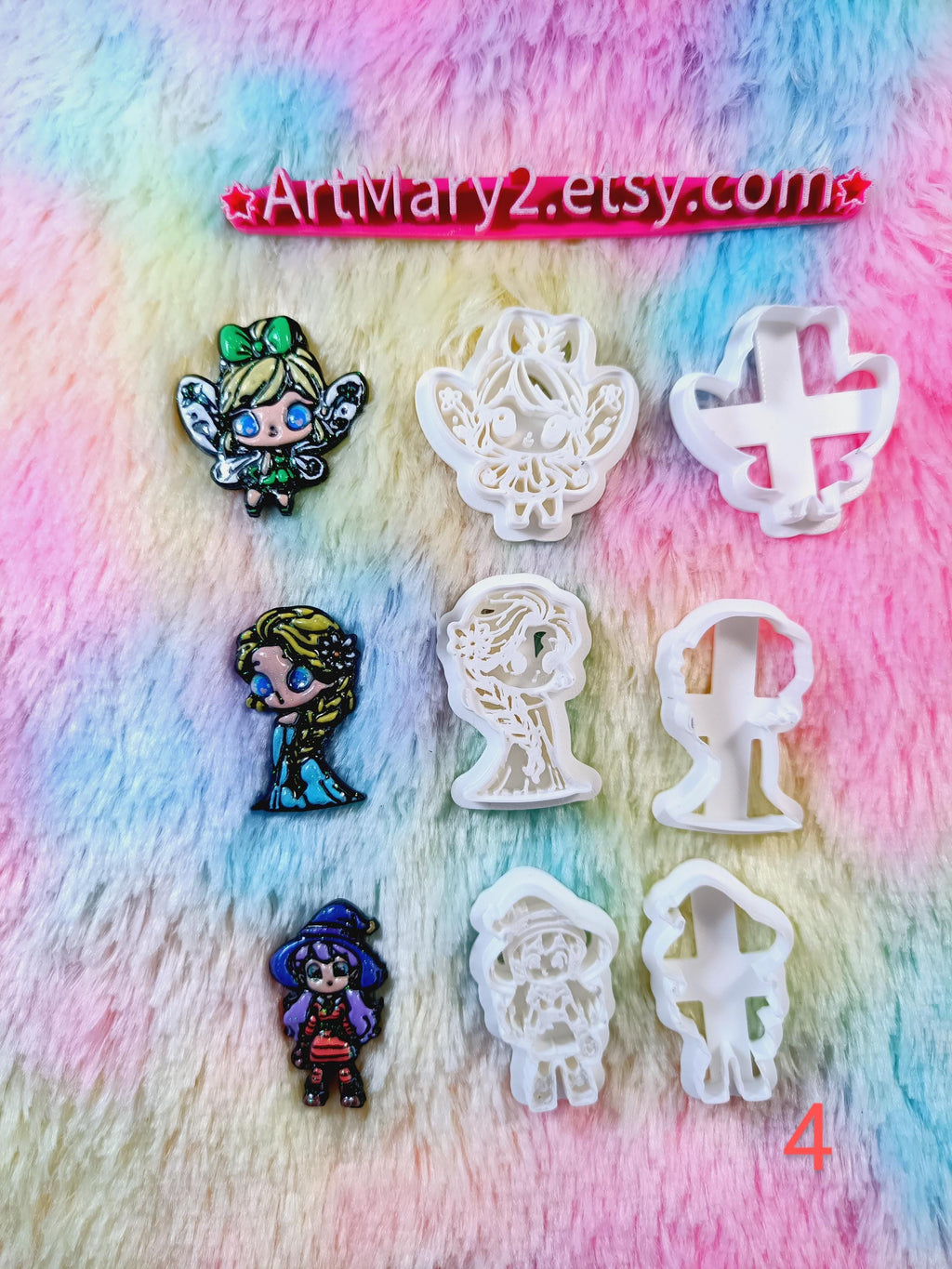 Conjunto de Cortantes 4 cm — Para Polymer Clay, Fimo, Pasta de Açúcar e Chocolate