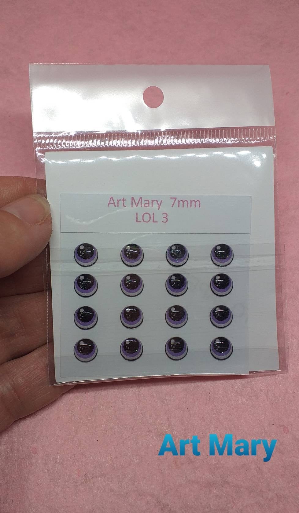 Olhos Lol de resina para fimo, argila polimérica