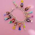 Pulseira com princesas da Disney em fimo, argila polimérica.