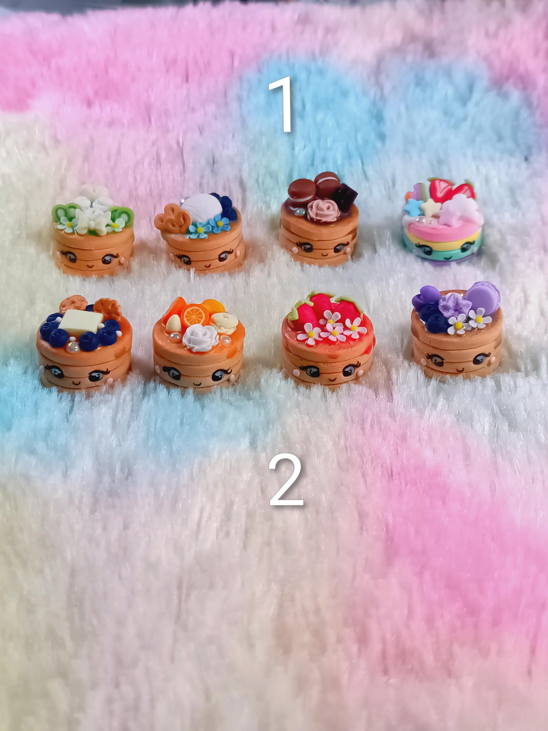 Mini Panquecas Kawaii em Polymer clay