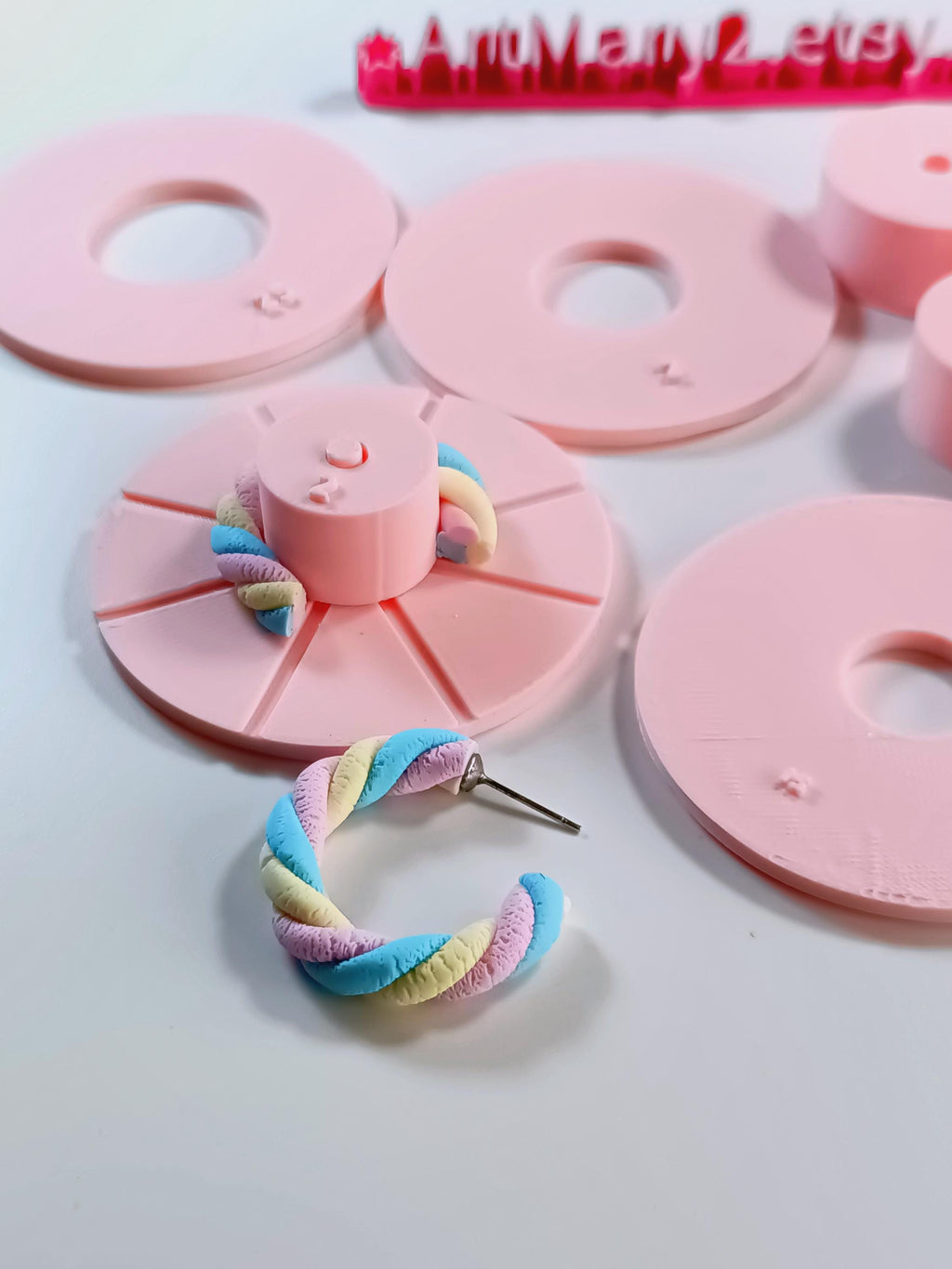 Suporte para Criação de Argolas em Polymer Clay