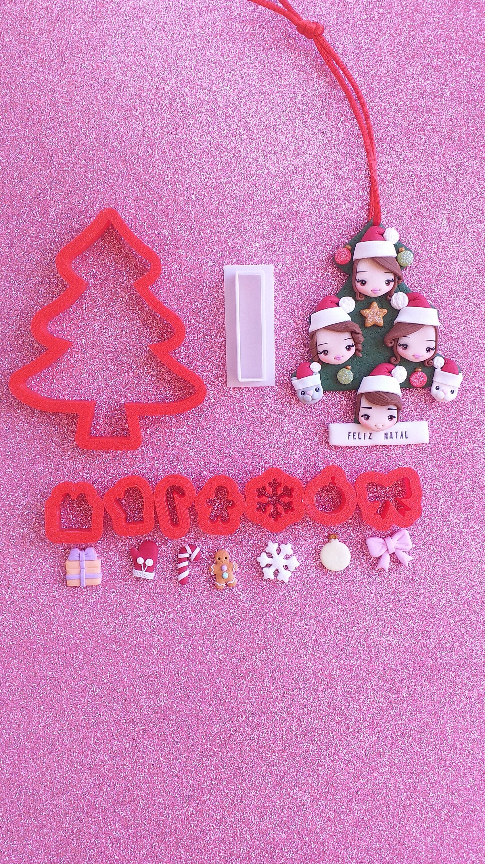 Kit de Cortantes Natalinos para argila polimérica, fimo