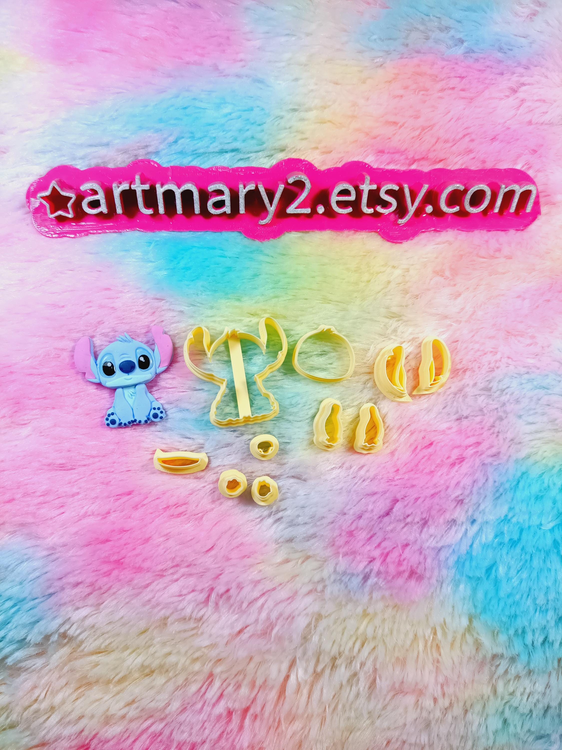 Conjunto de Cortadores do Stitch – Para Criações Perfeitas! argila de polímero, fimo