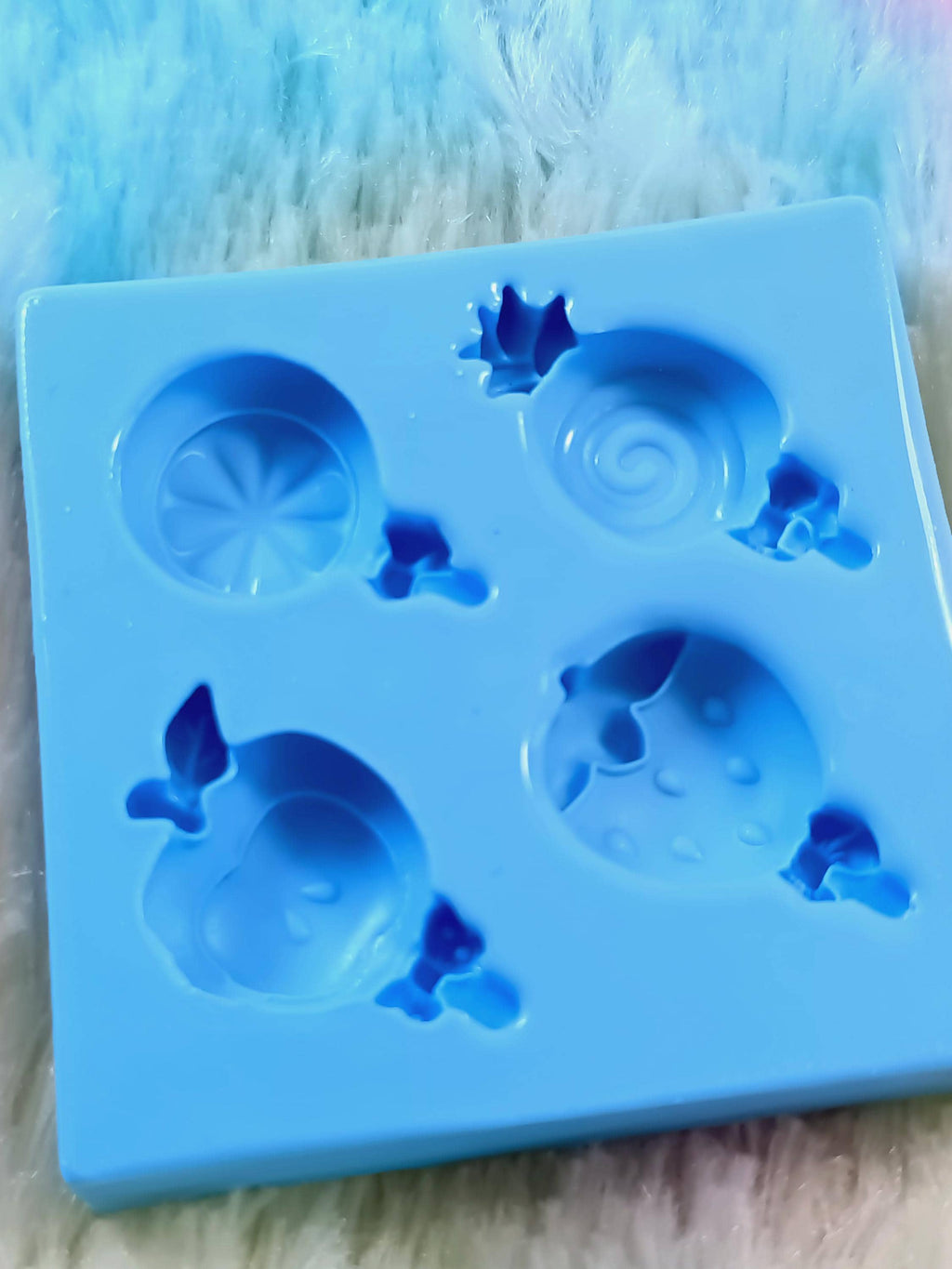 Molde de sorvetes de frutas para fimo, argila polimérica