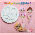 molde de princesa fofa 2