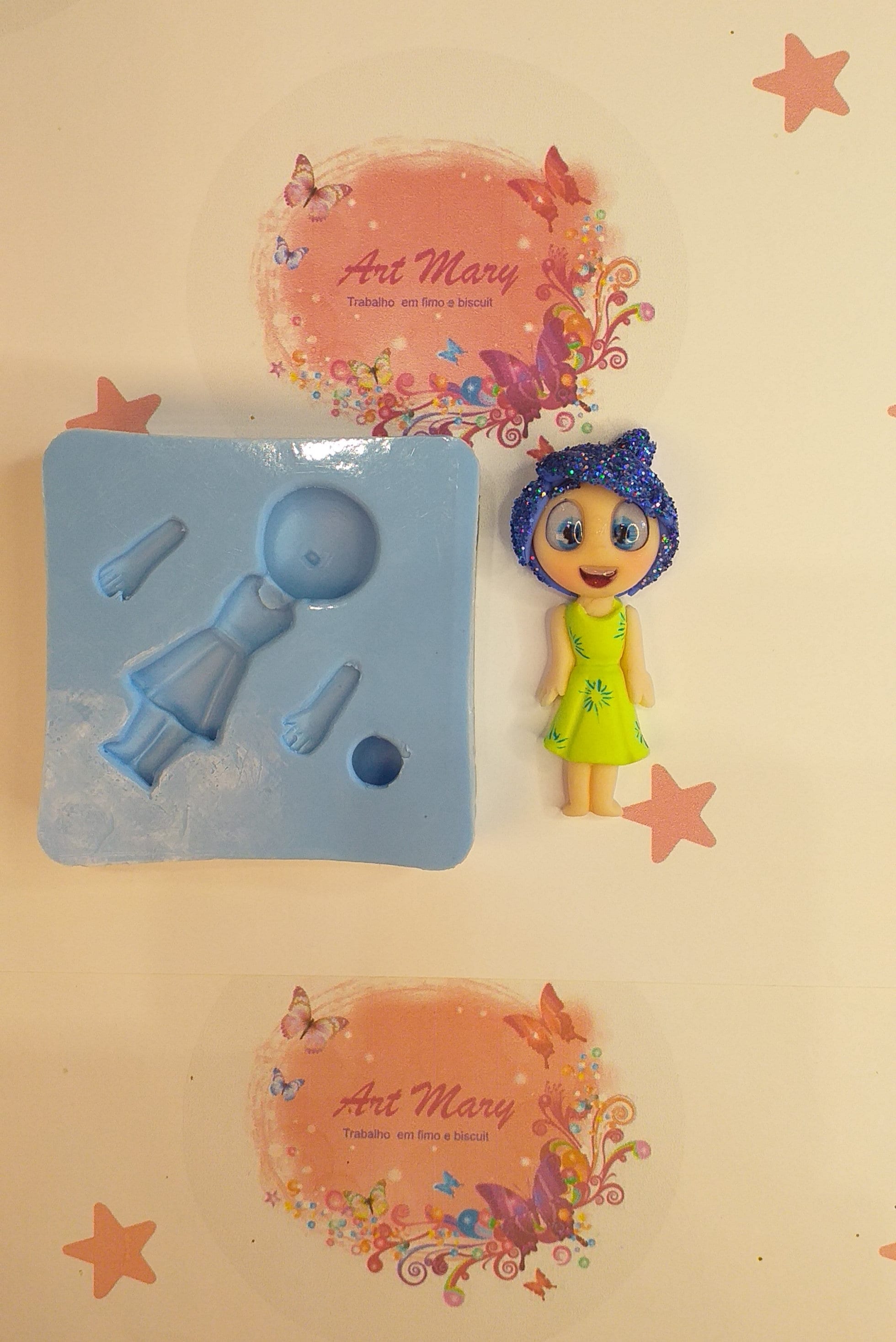 Moldes de Personagens Exclusivos: Inveja, Ansiedade e Alegria | Moldes de Fimo e Polymer clay