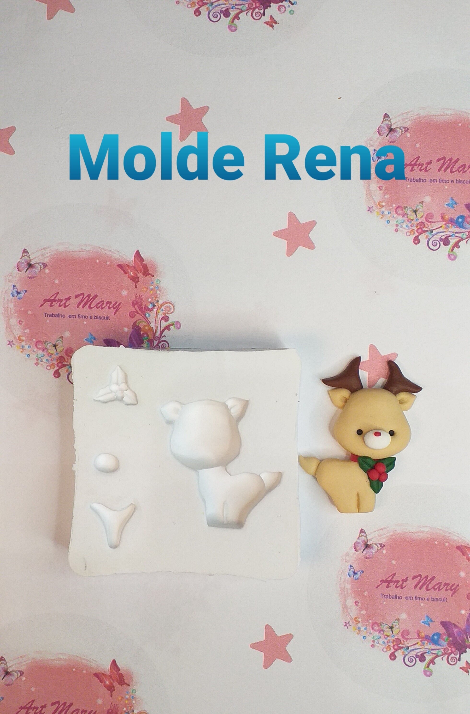 Molde de rena para fimo, argila de polímero