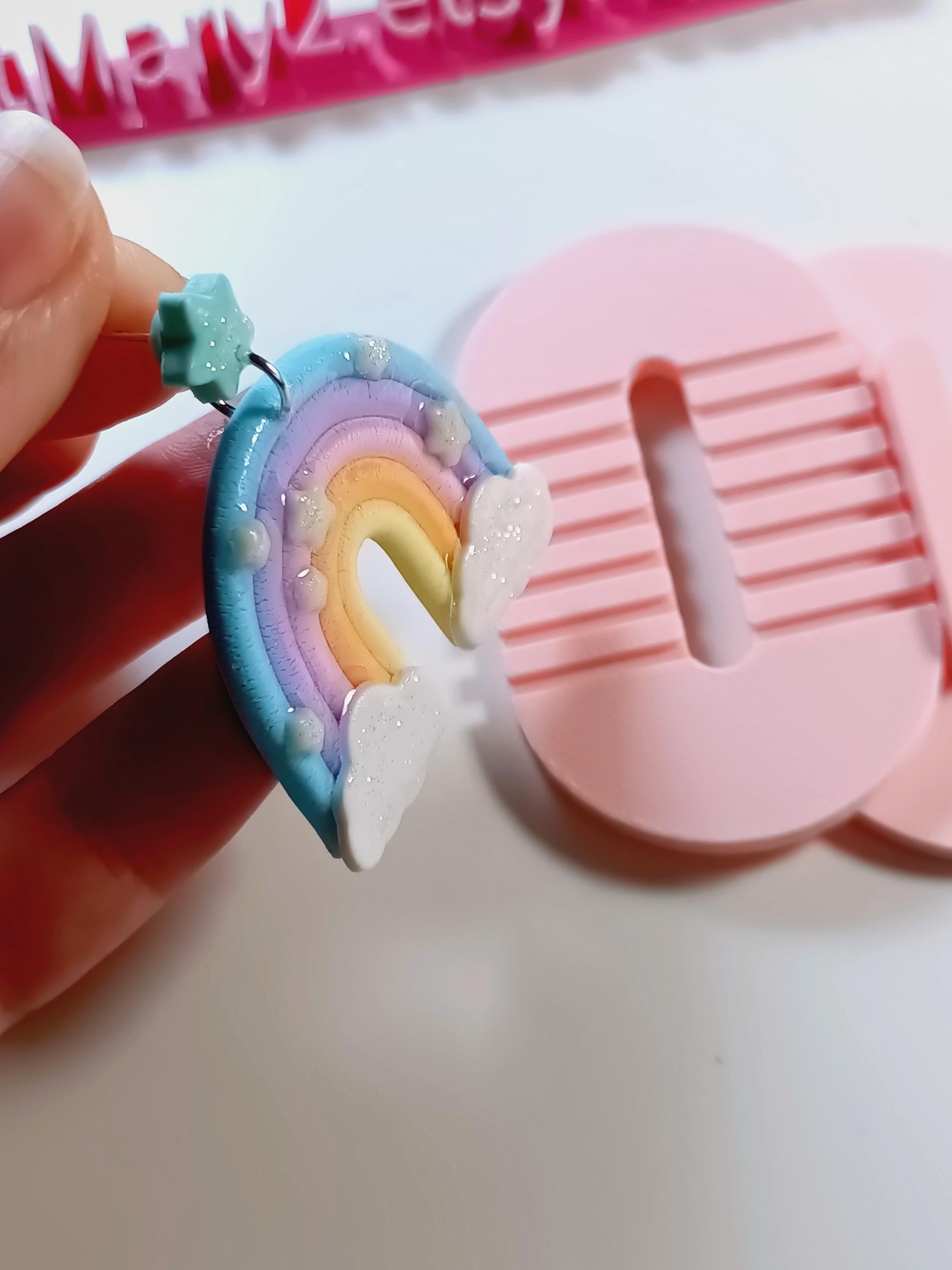 Suporte Versátil para Criar Arco-Íris em Polymer Clay