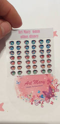 Cartão Disney Eyes de 6mm