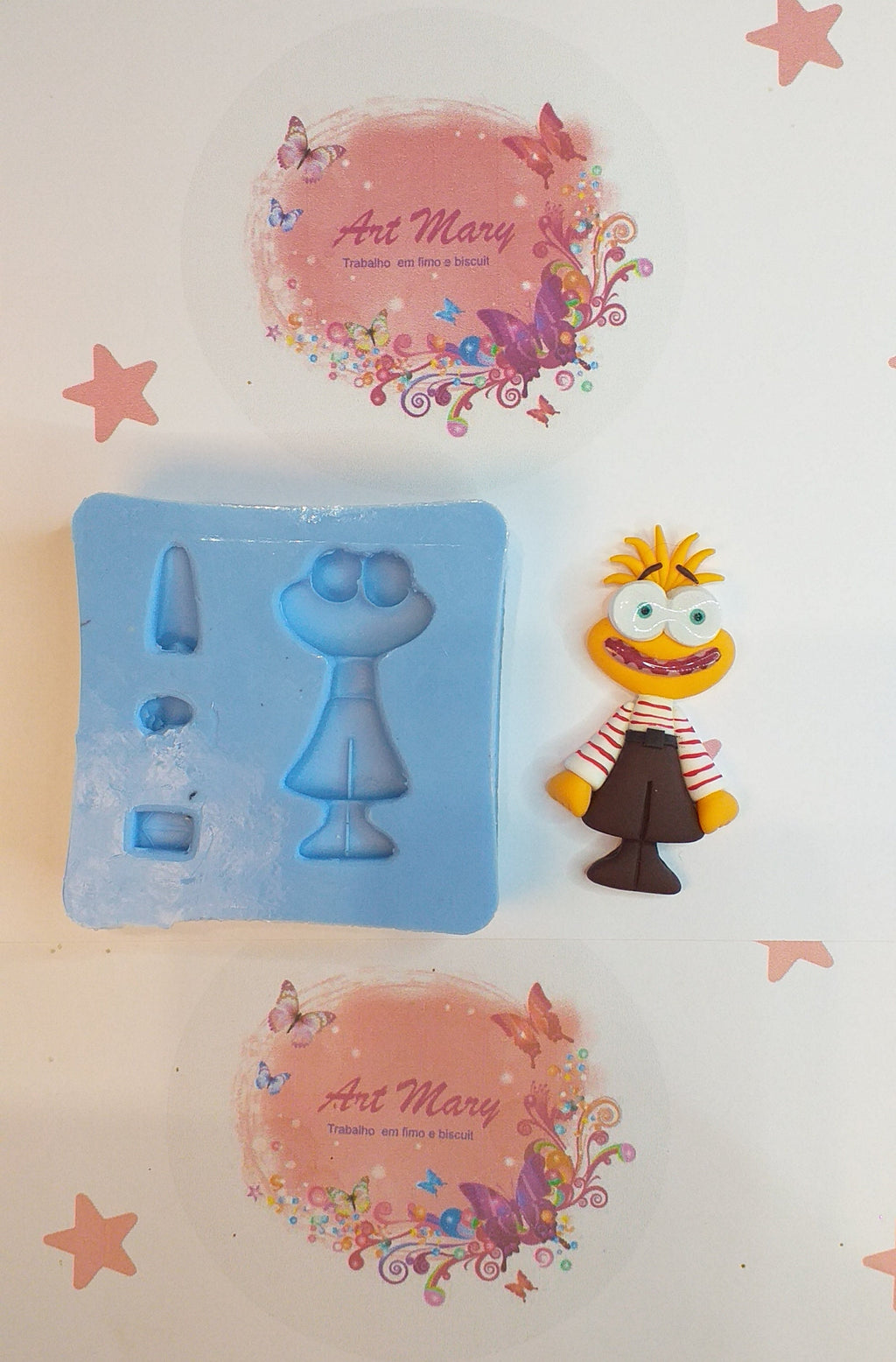 Moldes de Personagens Exclusivos: Inveja, Ansiedade e Alegria | Moldes de Fimo e Polymer clay
