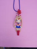 Colar Sailor Moon em fimo, cerâmica plástica