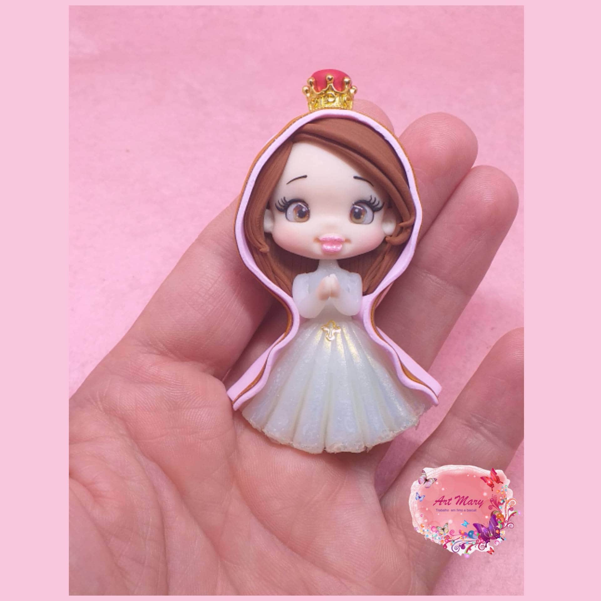 Nossa Senhora em fimo, argila polimérica