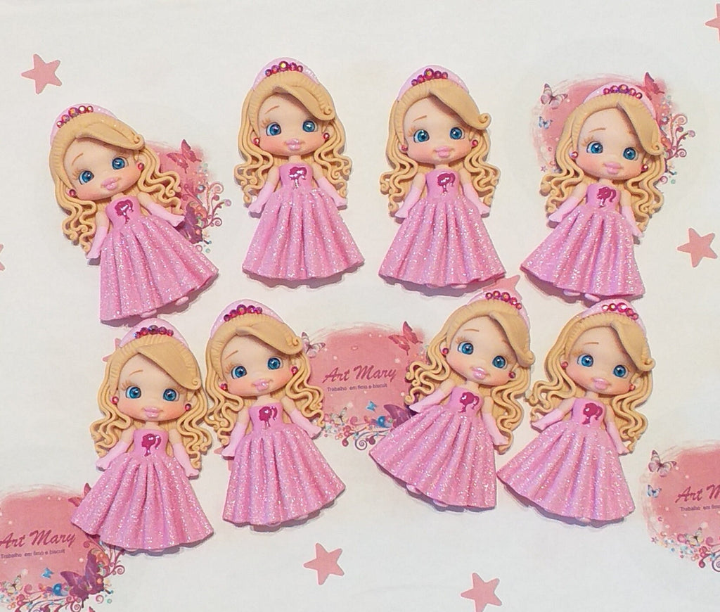 Charm Barbie em Fimo, cerâmica plástica