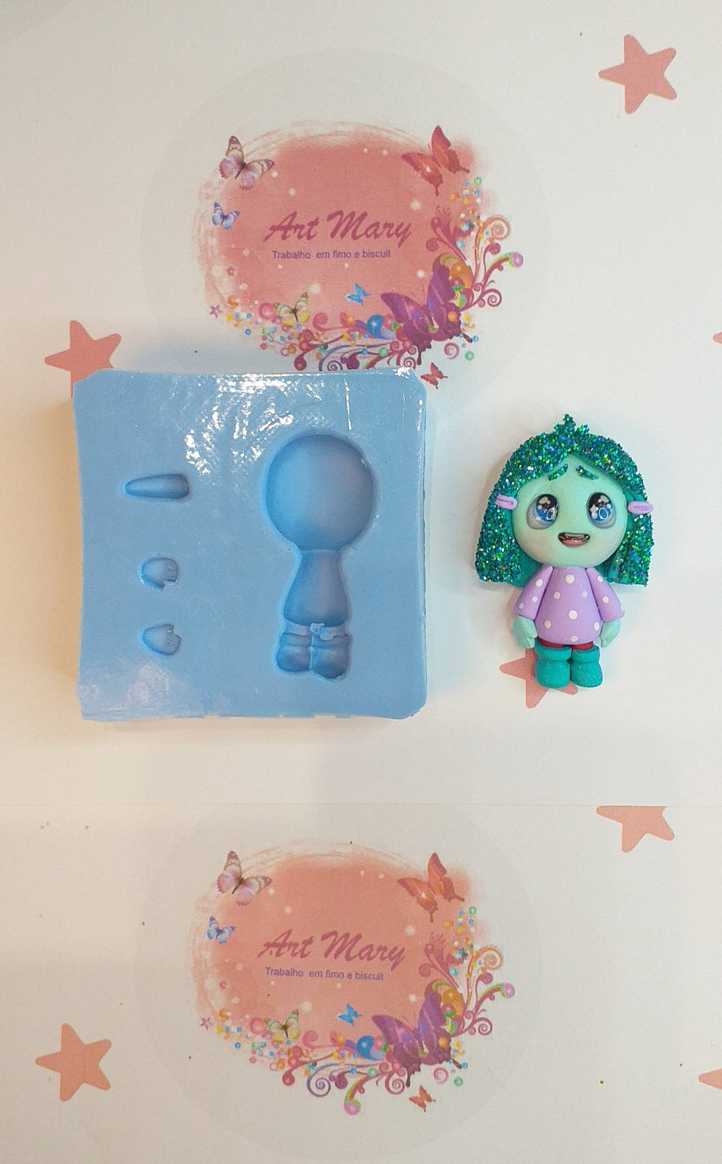 Moldes de Personagens Exclusivos: Inveja, Ansiedade e Alegria | Moldes de Fimo e Polymer clay