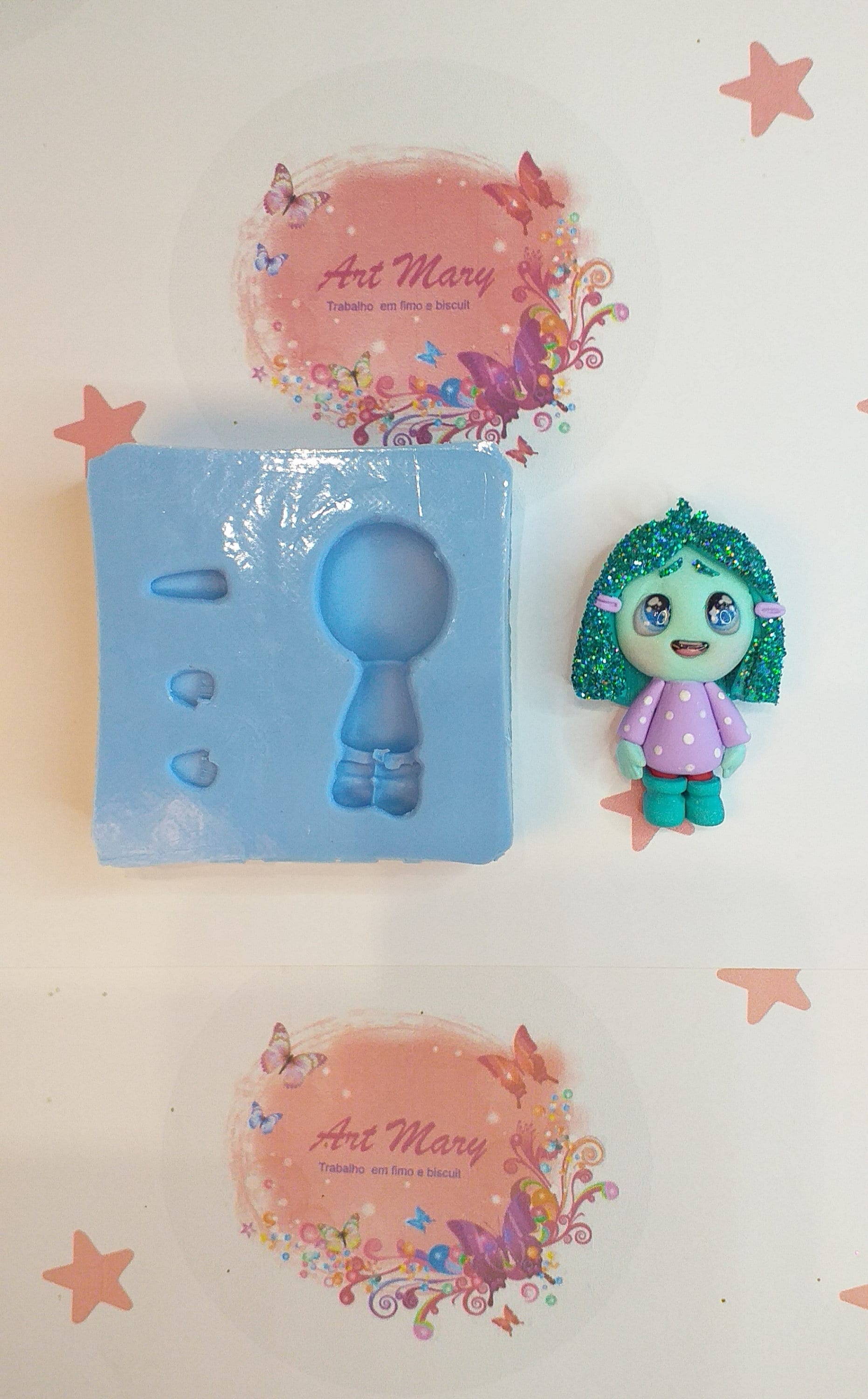 Moldes de Personagens Exclusivos: Inveja, Ansiedade e Alegria | Moldes de Fimo e Polymer clay