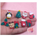 Pacote de enfeites de Natal em fimo