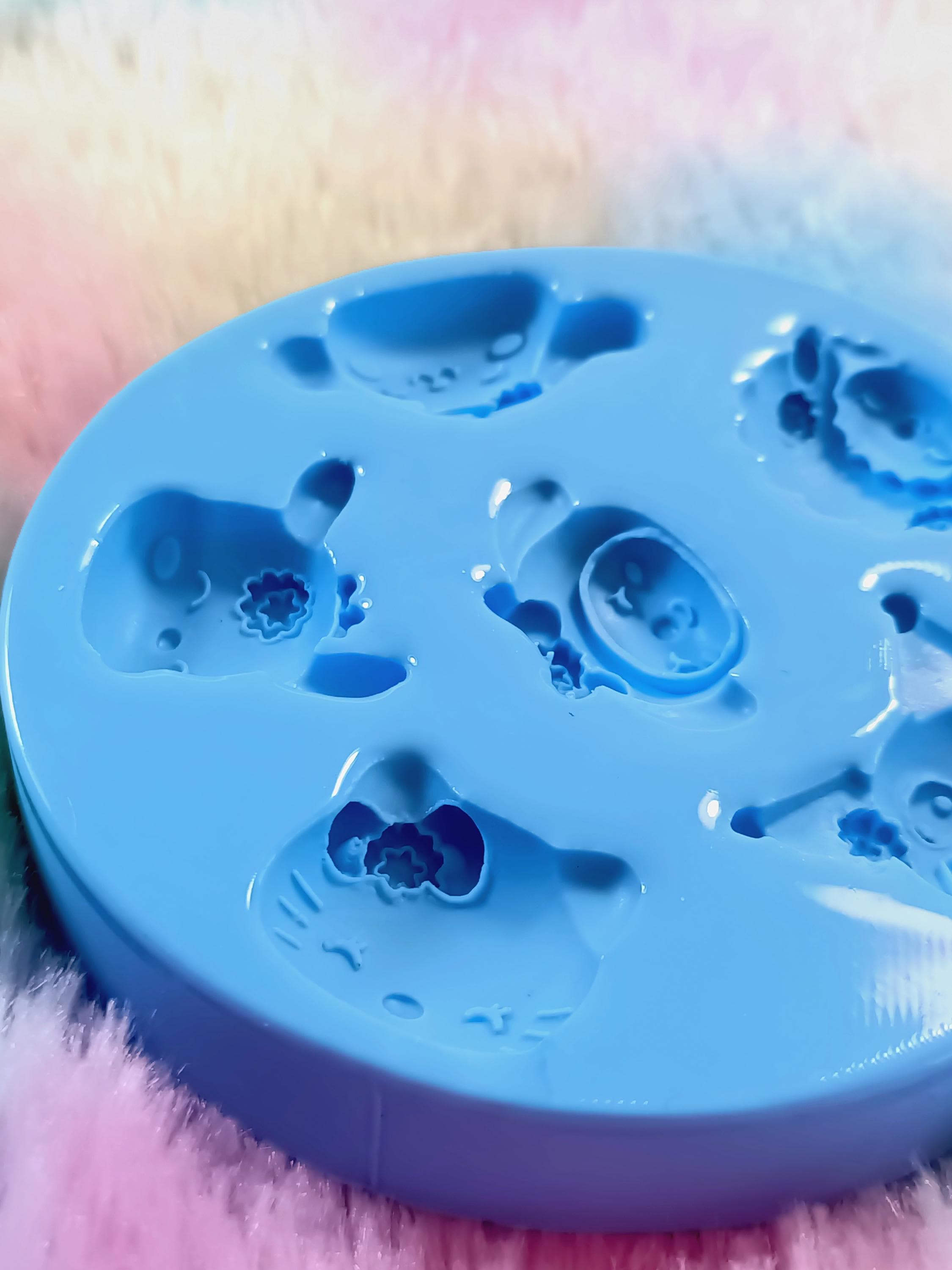 molde cabeças hello Kitty para fino, argila de polímero