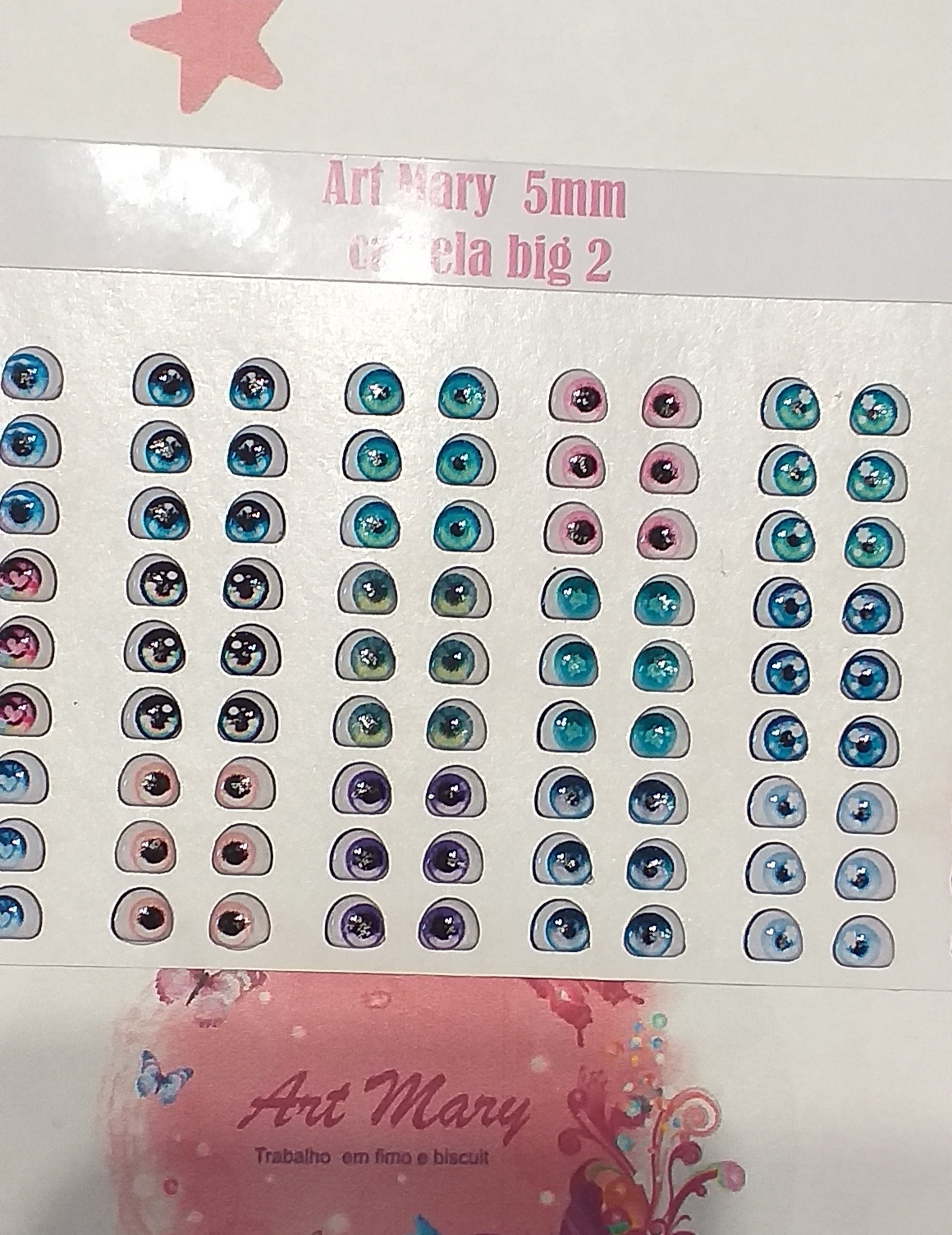 olhos para bonecos fimo, biscoito..