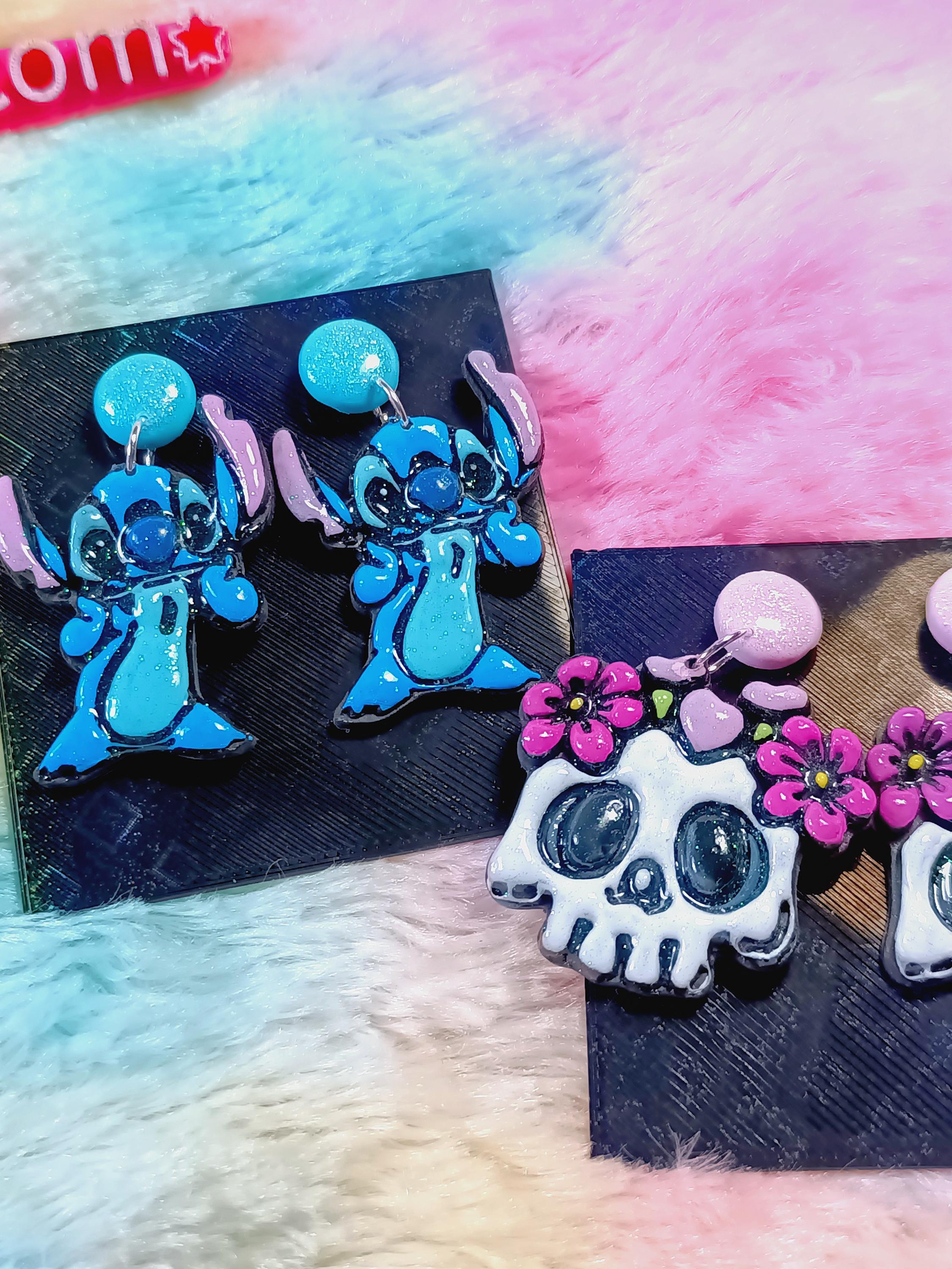 Brincos Exclusivos em Polymer Clay & Resina – Escolha pelo Número!