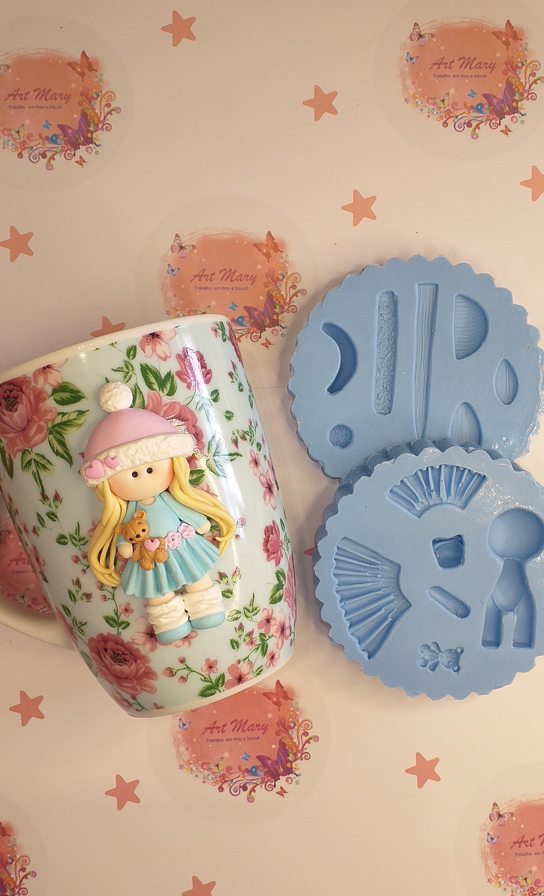 Molde boneca russa para argila de polímero, fimo