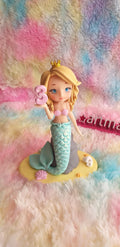 Estatueta de Sereia Personalizada – Idade à Sua Escolha! Argila de polímero, fimo
