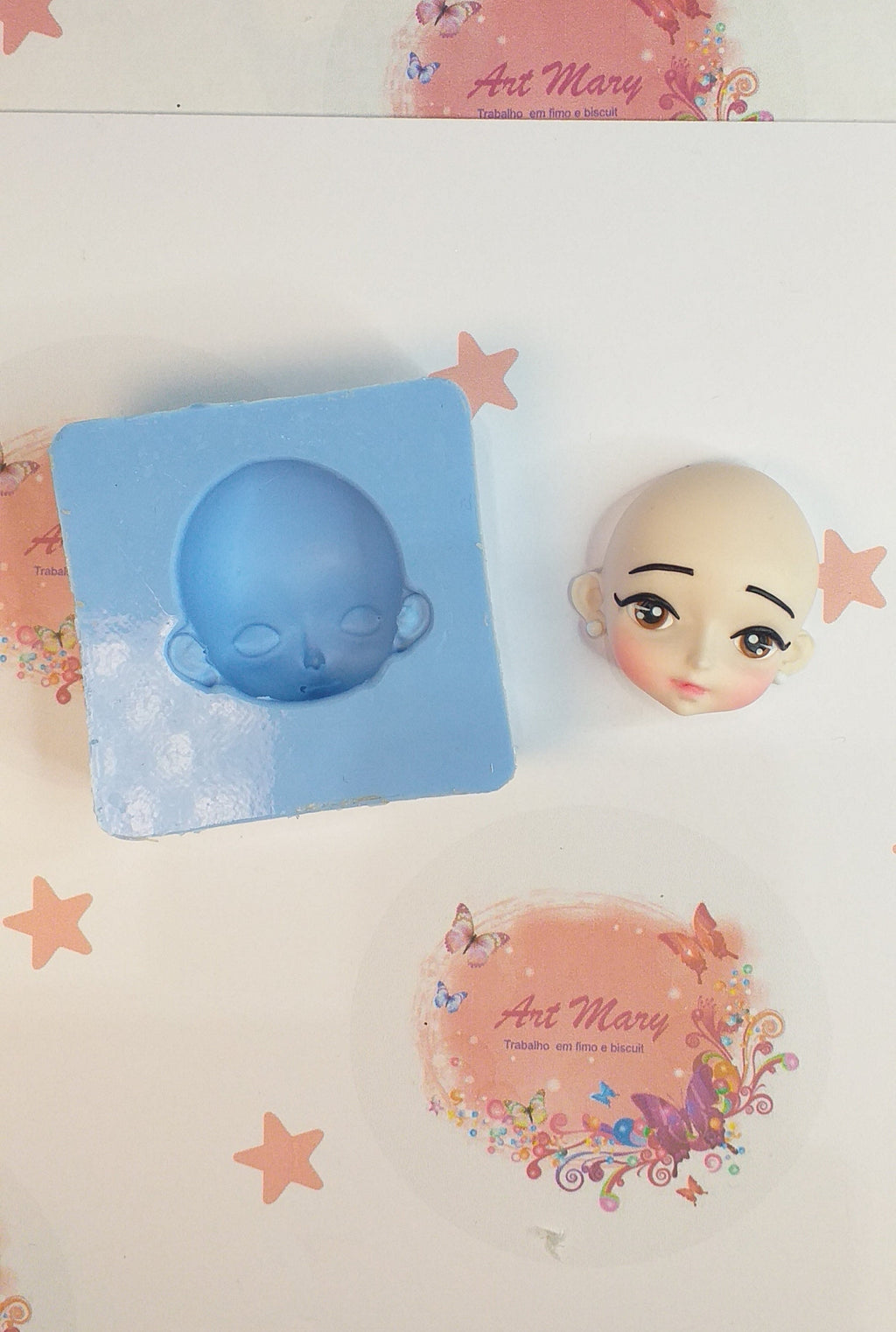 Molde corporal 3d fimo, argila de polímero