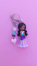 Brincos esmeralda em fimo, argila polimérica