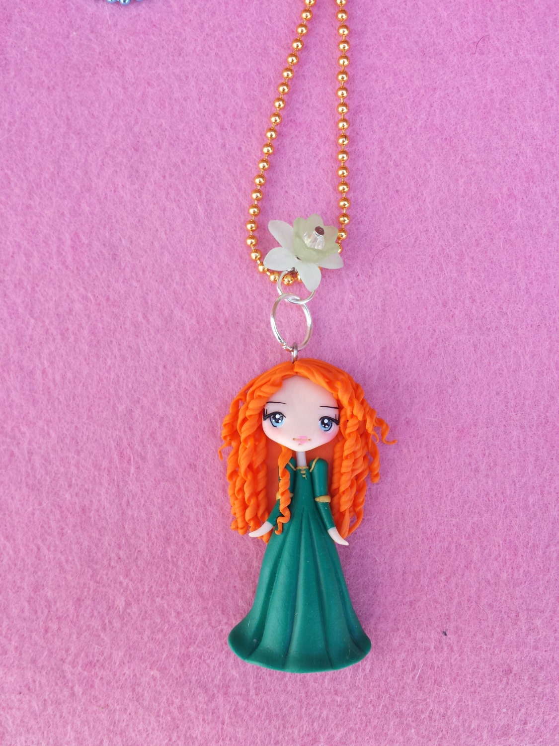 Colar de cerâmica plástica Merida, fimo
