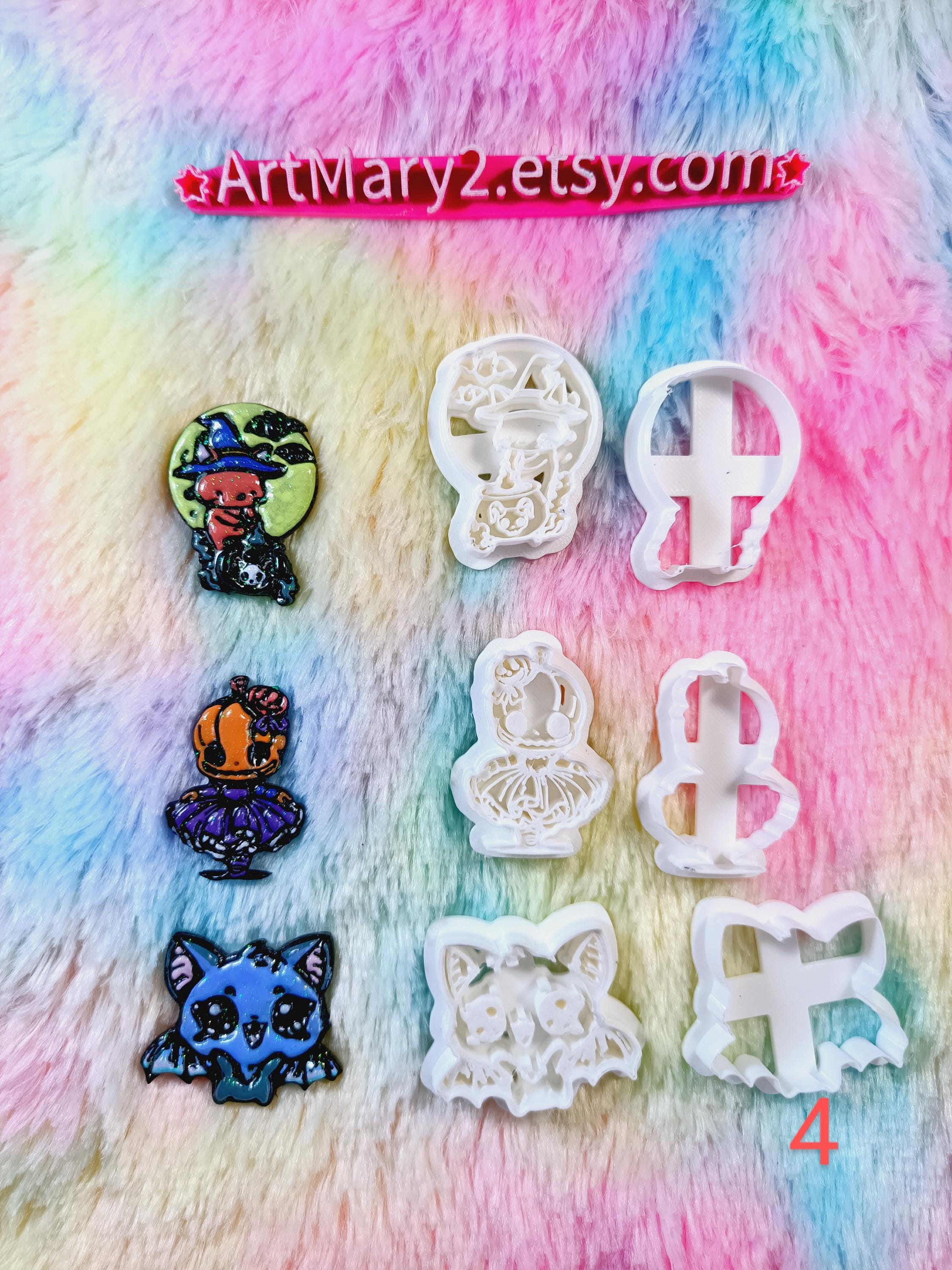 Conjunto de Cortantes 4 cm — Para Polymer Clay, Fimo, Pasta de Açúcar e Chocolate