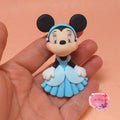 minnie na Cinderela em fimo, argila polimérica